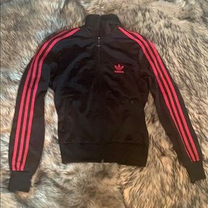 adidas originals trefoil fur jacket